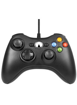 Геймпад проводной Controller Black (Черный) (Xbox 360)